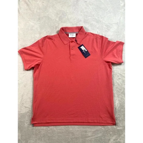 Walter Hagen‎ Clubhouse Polo Shirt Mens XL Pink Rouge Wrinkle Resistant Golf - Picture 2 of 6